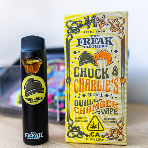 Buy Chuck & Charlie Dual Chamber Vape | Chuck & Charlie AIO | Chuck & Charlie 3-in-1 Dual Chamber Vape | The Freak Brothers Chuck & Charlie All In One Dual Chamber