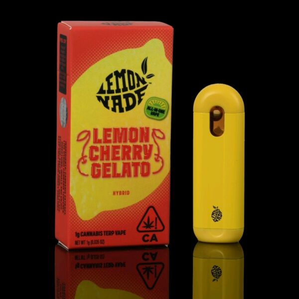 Buy Lemon Cherry Gelato AIO Cannabis Terp Vape Near Me | Lemon Cherry Gelato Strain | Lemon Cherry Gelato Vape Pen | All In One Lemon Cherry Gelato Strain