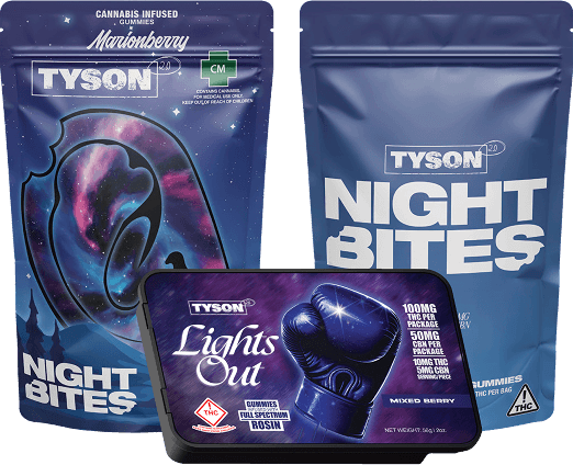 Mike Tyson's Night Bites & Lights Out | Night Bites Gummies | Lights Out Gummies | Night Bites & Lights Out Gummies by Tyson